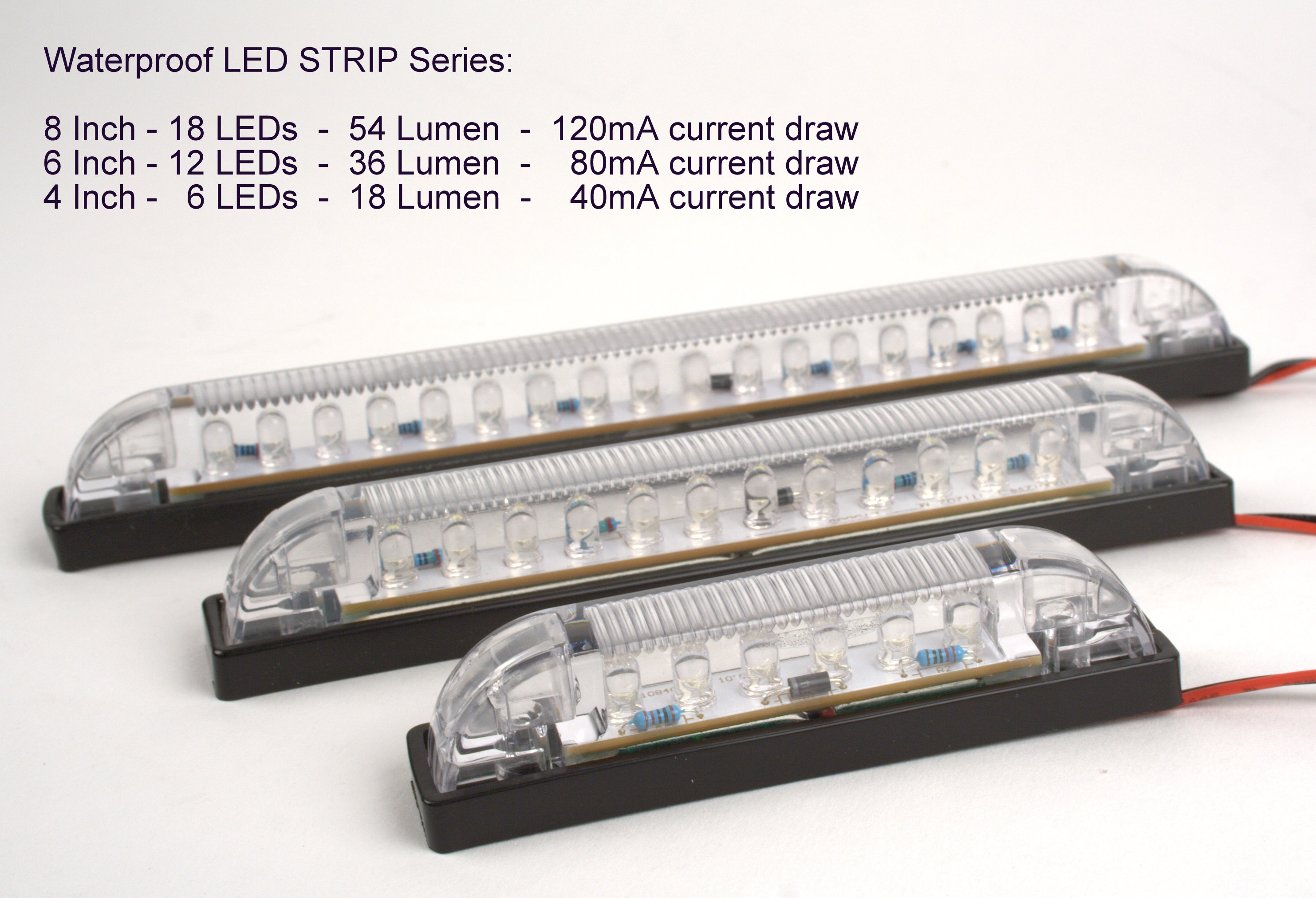 LED Light Bar Heavy Duty 12VDC 8